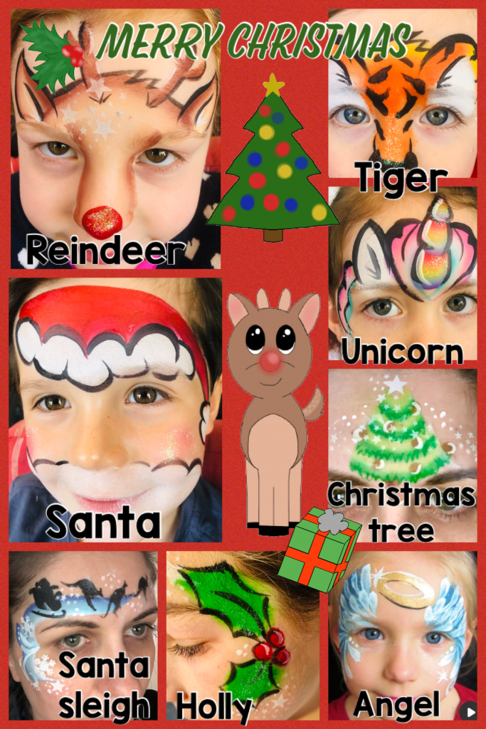 Christmas face painting